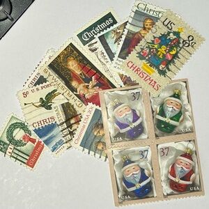 Vintage Christmas‎ Postage Stamps Collection
